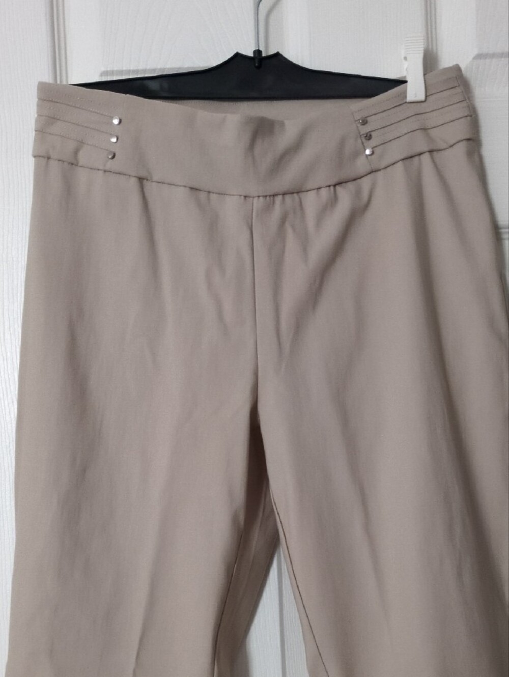 Tailored Women's Taupe Straight-Leg Trousers - Picture 5 of 7